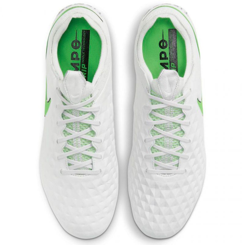 Nike Tiempo Legend 8 Elite Fg M AT5293 030 futballcipő fehér fehér 1