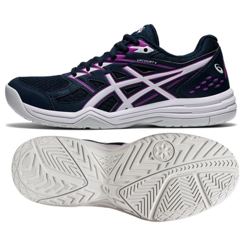 Asics Upcourt 4 W 1072A055 401 röplabda cipő fekete sötétkék 1