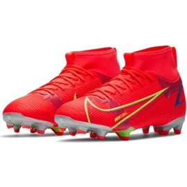 Nike Mercurial Superfly 8 Academy Mg Jr CV1127 600 futballcipő piros fekete 1