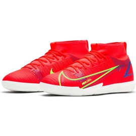 Nike Mercurial Superfly 8 Academy Ic Jr CV0784 600 futballcipő piros narancs és vörös 1