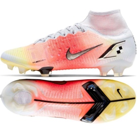 Nike Mercurial Superfly 8 Elite Mds Fg M CV0959 108 futballcipő piros, fehér, narancssárga narancs és vörös 1