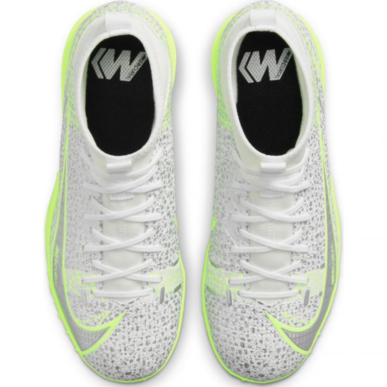 Nike Mercurial Superfly 8 Academy Tf Jr CV0789-107 futballcipő szürke ezüst 1