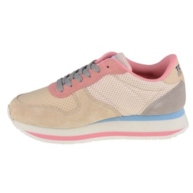 Tommy Hilfiger Jeans Flatform Runner W EN0EN01357-AA8 cipő bézs rózsaszín 1
