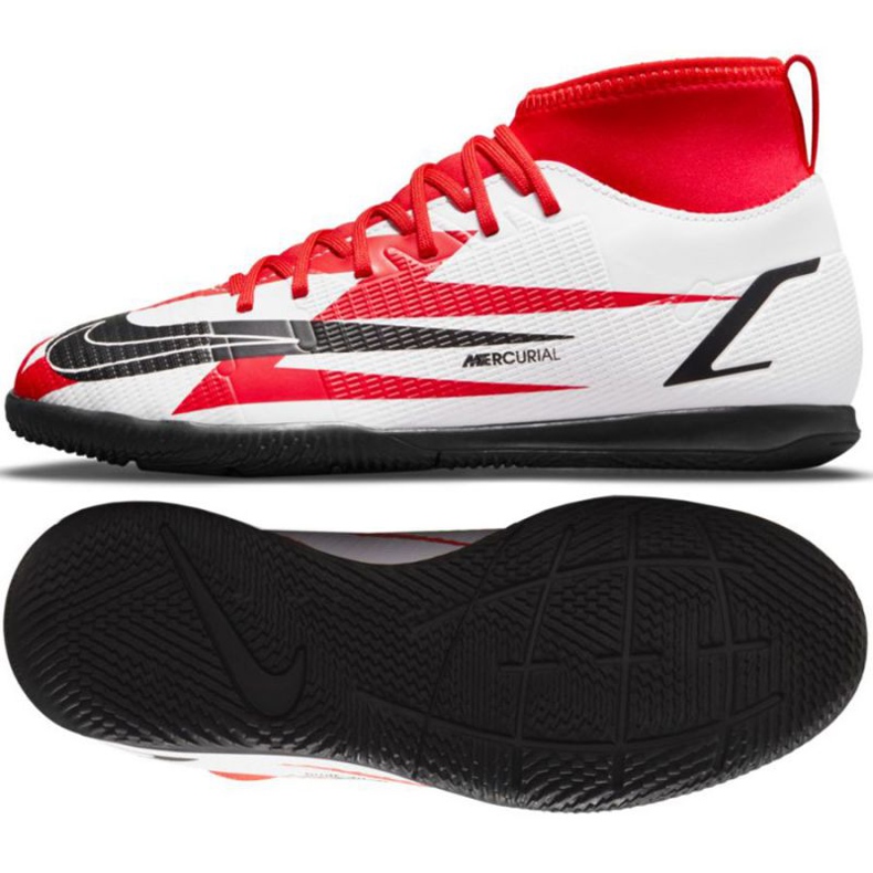 Nike Mercurial Superfly 8 Club CR7 Ic Jr DB0930 600 futballcipő sokszínű fehér 1