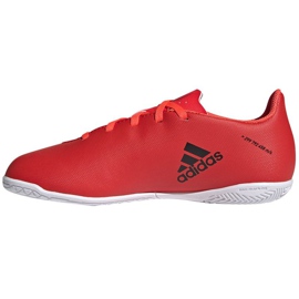 Adidas X Speedflow.4 Jr FY3331 futballcipőben sokszínű narancs és vörös 1