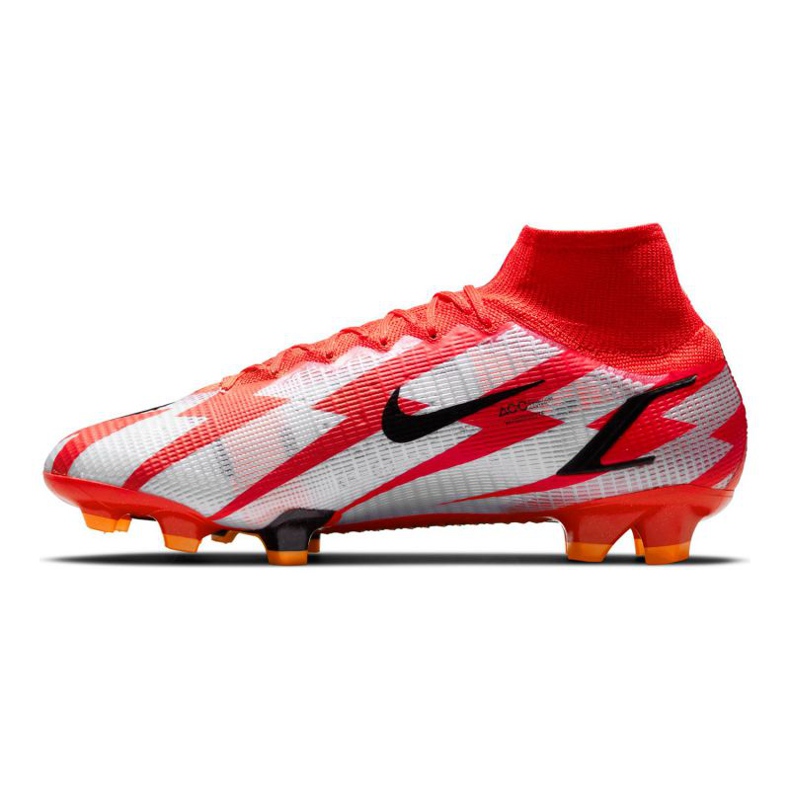 Nike Mercurial Superfly 8 Elite CR7 Fg M DB2858-600 futballcipő fehér piros narancs és vörös 1