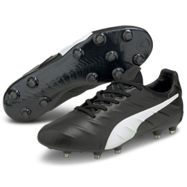 Puma King Platinum 21 FG/AG 106478 01 futballcipő fekete fekete 1