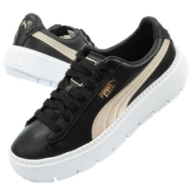 Puma Suede Platform Trace W 367728 01 fekete aranysárga 1