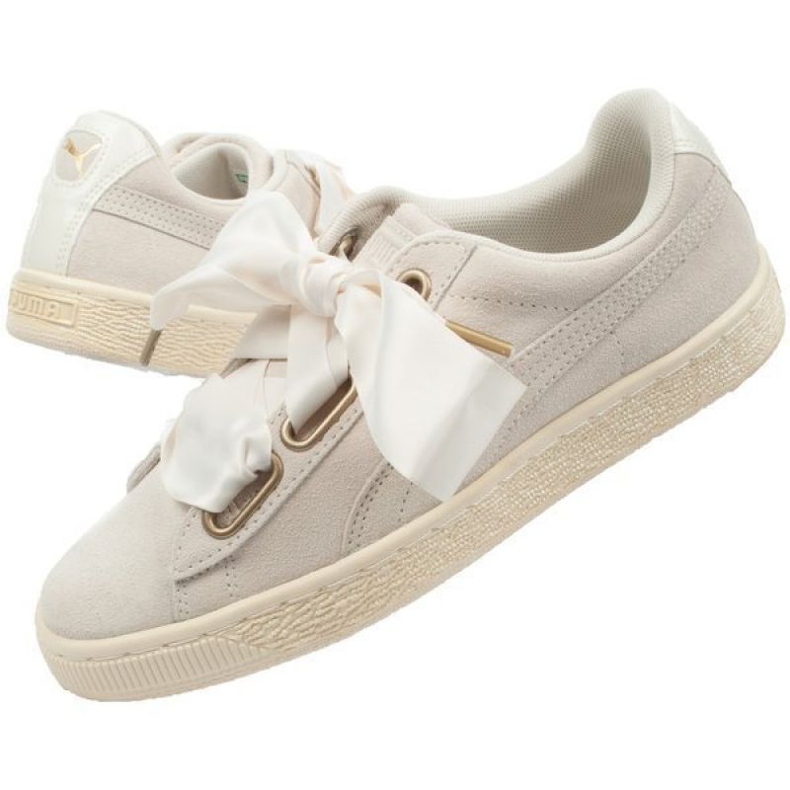 Puma Suede Heart Satin W 362714 04 bézs aranysárga 1