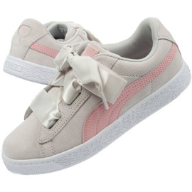 Puma Suede Heart Circles Jr 370569 01 cipő rózsaszín szürke 1