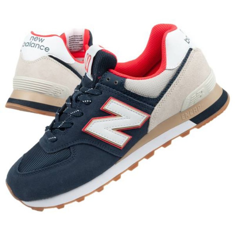 New Balance M Ml574Skb bézs fehér piros sötétkék 1