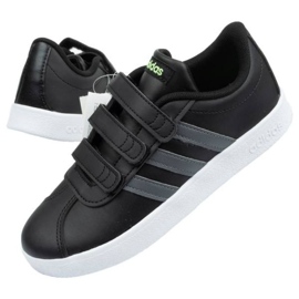 Adidas Vl Court Jr F36387 cipő fekete kék 1