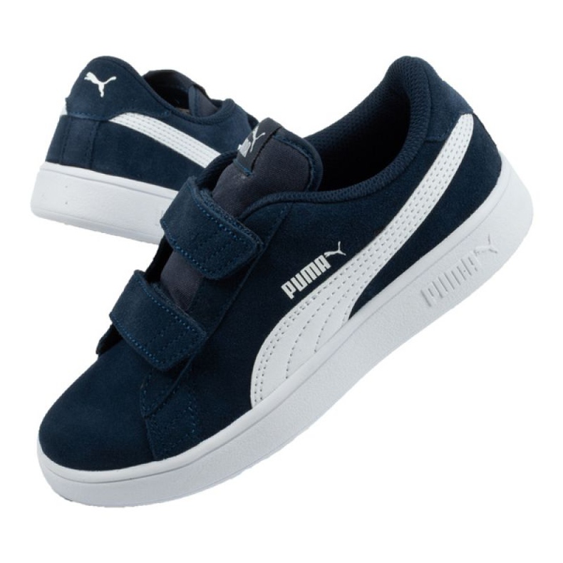 Puma Smash v2 Jr 365177 02 fekete sötétkék 1