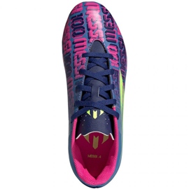 Adidas X Speedflow Messi.4 FxG Jr FY6933 futballcipő sokszínű kék 1 Adidas X Speedflow Messi.4 FxG Jr FY6933 futballcipő sokszínű kék 1