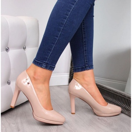 A Sergio Leone W SK53C platformon lakkozott szivattyúk fehér rózsaszín 2