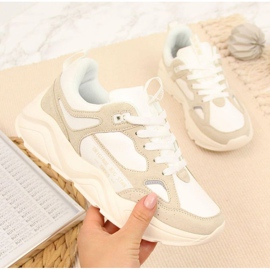 Cipők a platformon Big Star W GG274657 fehér 1