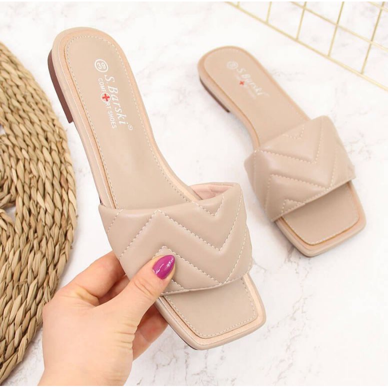 Steppelt papucs S. Barski W OLI103B bézs 1