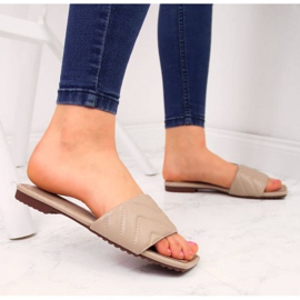 Steppelt papucs S. Barski W OLI103B bézs 2