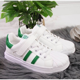 Tépőzáras sportcipő Big Star Jr GG374019 fehér barna 2