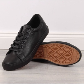 Alacsony tetejű öko bőr Big Star M II174029 fekete cipők 1