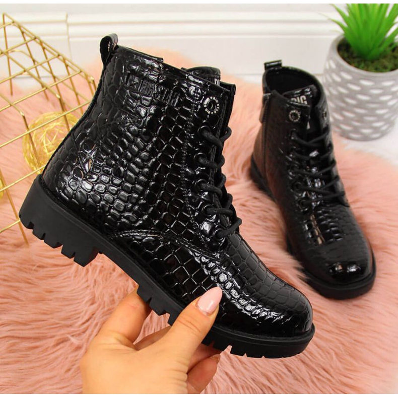 Fekete Big Star Jr II374044 csizma fehér 1