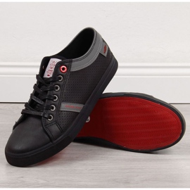 Alacsony ökobőr cipők Cross Jeans M II1R4004C fekete 1