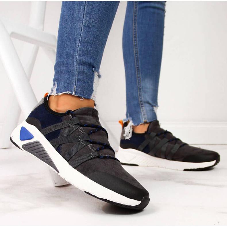 Szürke Big Star W II274309 bőrcipő 2