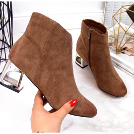 Csizma dekoratív sarokkal T.Sokolski W SCA144B barna 1