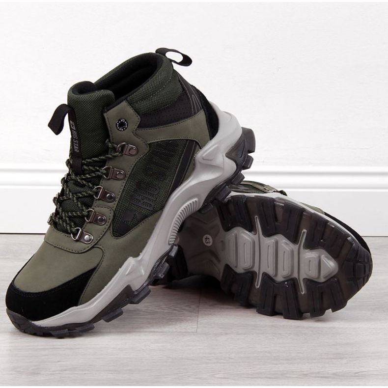 Big Star M INT1625A khaki színű csizma zöld 1