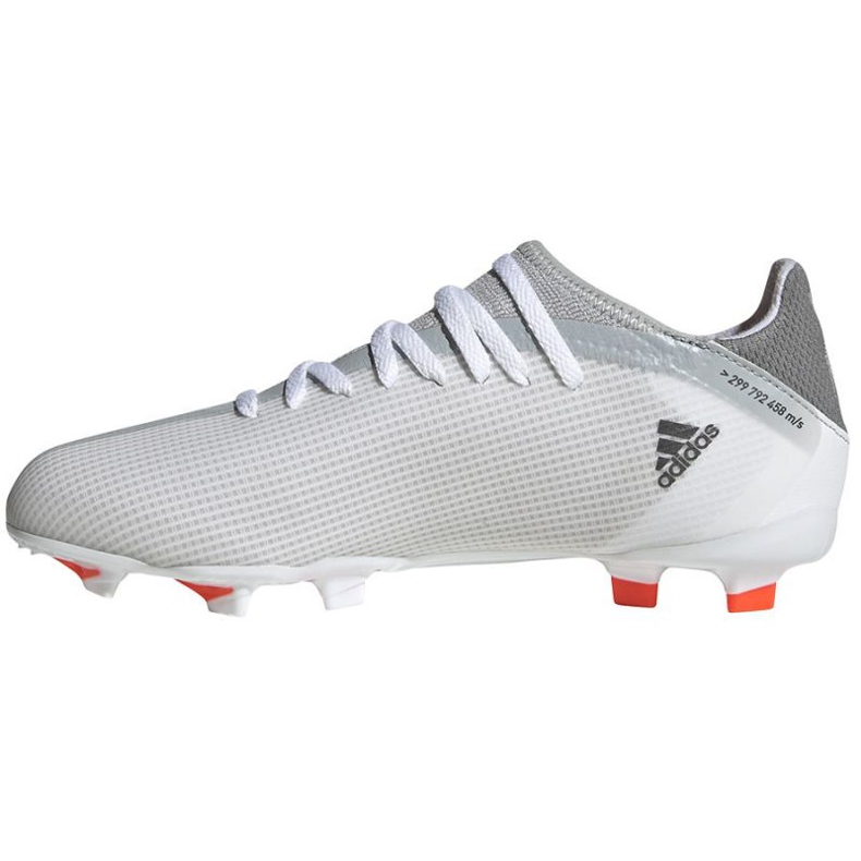 Adidas X Speedflow.3 Fg Jr FY3305 futballcipő szürke, fehér fehér 1