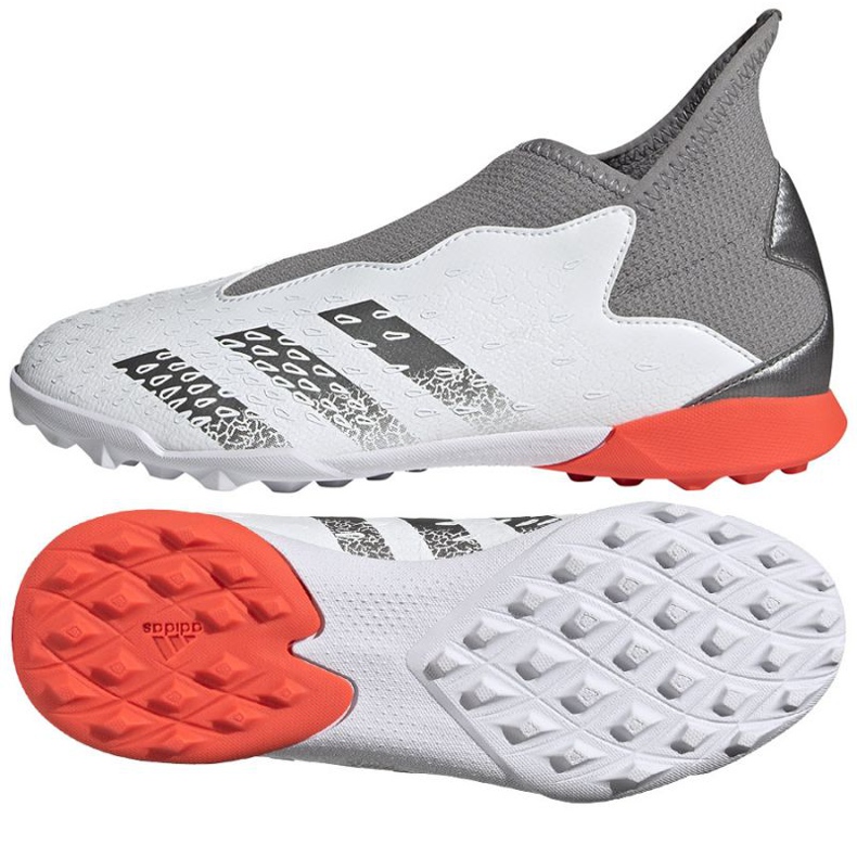 Adidas Predator Freak.3 Ll Tf Jr FY7868 futballcipő fehér fehér 1