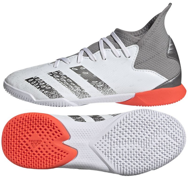 Adidas Predator Freak.3 In Jr FY6286 futballcipő szürke, fehér fehér 1