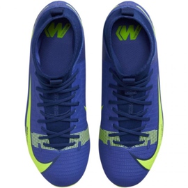 Nike Mercurial Superfly 8 Academy FG / MG Jr CV1127 474 futballcipő királyi, zöld kék 1 Nike Mercurial Superfly 8 Academy FG / MG Jr CV1127 474 futballcipő királyi, zöld kék 1