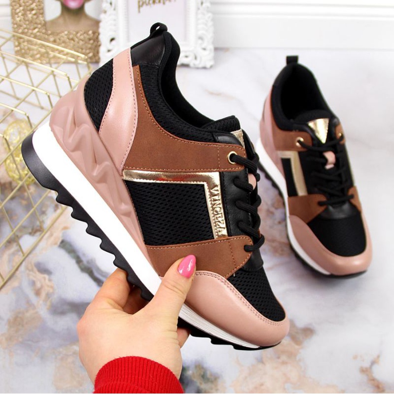 Wedge Snakers W Vinceza JAN61 fekete sokszínű 1