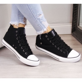 Magas szárú tornacipő Big Star W DD274330 fekete 2