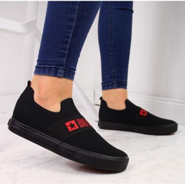 Fekete Slip on tornacipő Big Star W FF274221 2