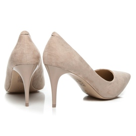 Comer Velúr magas sarkú cipő barna 1