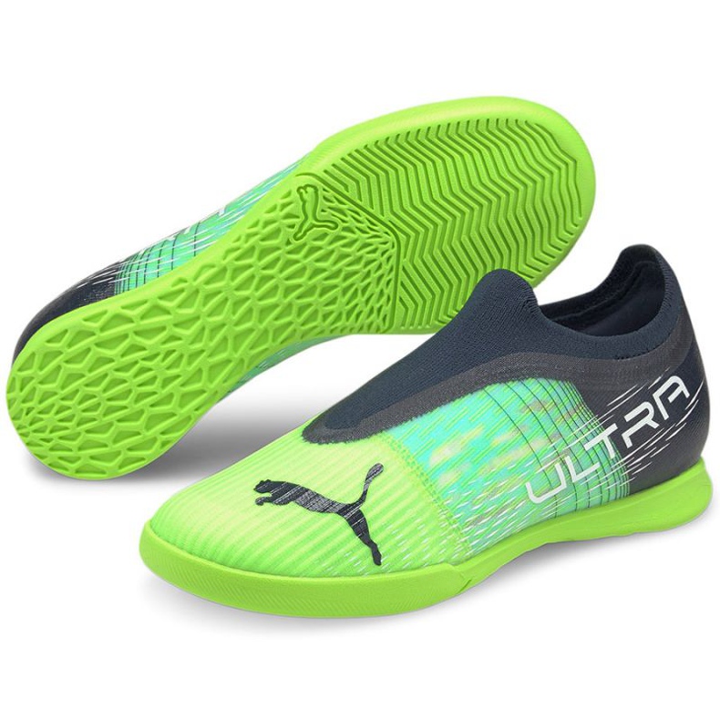 Puma Ultra 3.3 It Jr 106591 04 futballcipő sokszínű zöld 1