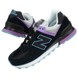 New Balance W WL574SAU cipő fekete ibolya kék szürke 1