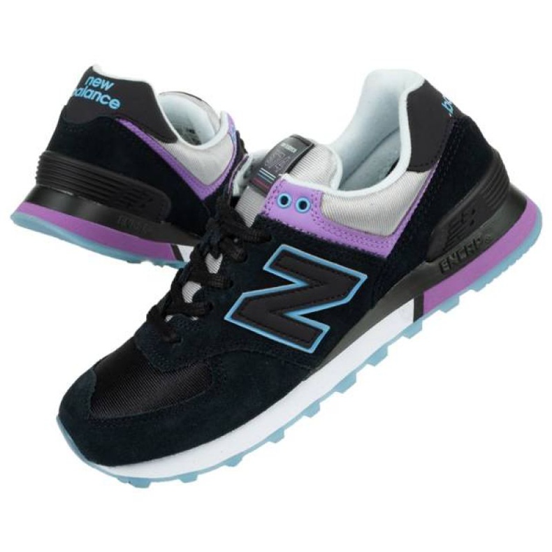 New Balance W WL574SAU cipő fekete ibolya kék szürke 1