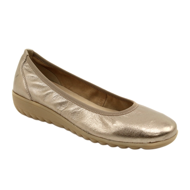 Caprice Balerina Taupe Metallic 9-22161-28 bézs sokszínű aranysárga 3
