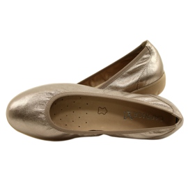 Caprice Balerina Taupe Metallic 9-22161-28 bézs sokszínű aranysárga 9