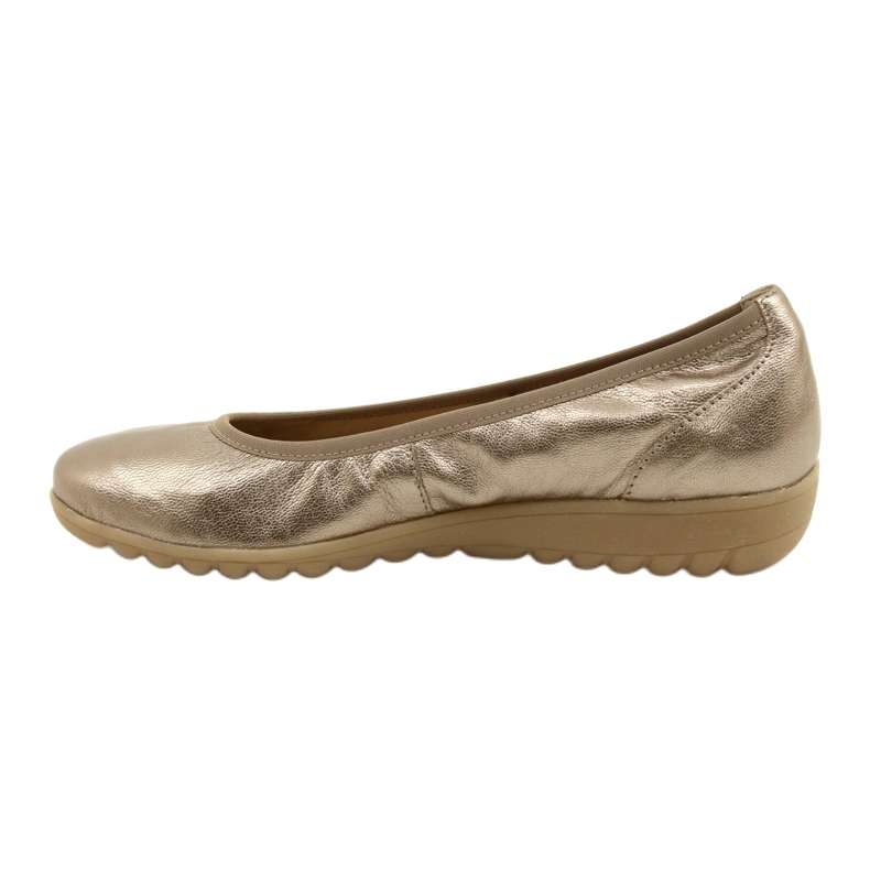 Caprice Balerina Taupe Metallic 9-22161-28 bézs sokszínű aranysárga 4