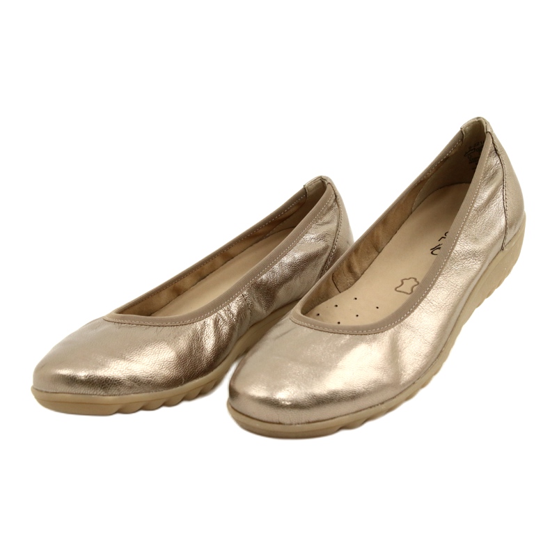Caprice Balerina Taupe Metallic 9-22161-28 bézs sokszínű aranysárga 5
