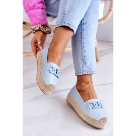 FB2 Klasszikus espadrillák a kék Julianne platformon 1
