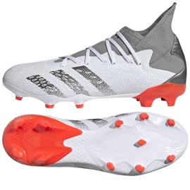 Adidas Predator Freak.3 Fg M FY6276 futballcipő szürke, fehér fehér 1