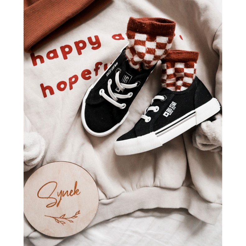 Fekete Big Star JJ374169 Slip-On tornacipő 1