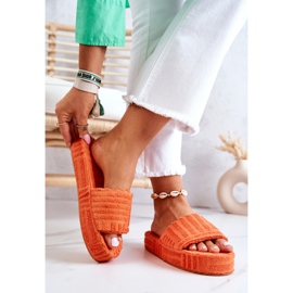 FJ1 Papucs Az Orange Lilly Platformon narancs 2