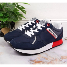 Bőr sportcipő Big Star W JJ274285 sötétkék szürke 2