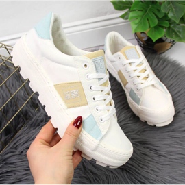 Textil tornacipő a Big Star W JJ274480 platformon fehér 1